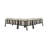 Raven Teak 4 - Person Modular Patio Conversation Set with Cushions-1404357464