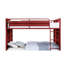 Lit superposé double / double Red Cargo, structure en métal, panneaux encastrés, serrure complète, système de lattes (20 + 20), radiofréquencemètre seulement, garde d'accès facile, profondeur de produit 56 po, largeur 78 po, hauteur 65 po, lit de référence avec capacité de 330 lb
