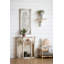 Grand panneau mural blanc 18 po x 39,5 po, art mural rétro Shabby Chic, sculpture murale rectangulaire, décoration murale horizontale verticale