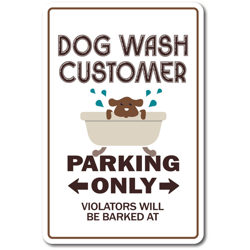 Enseigne de chien Dog Wash