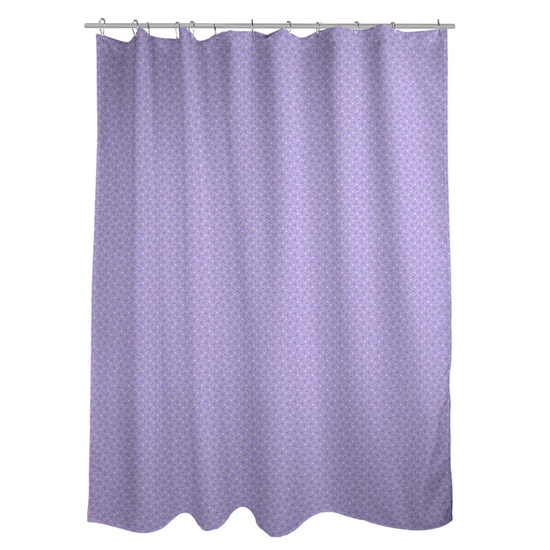Rideau simple en treillis hexagonal classique, Mauve pastel