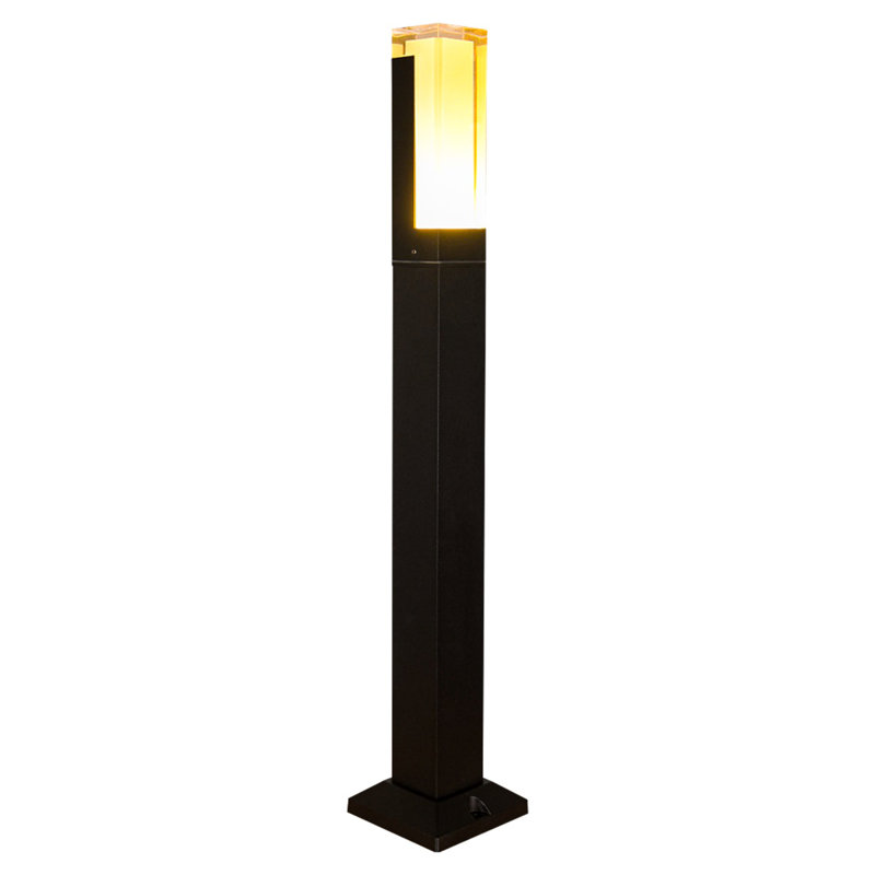 Black Cast Aluminum LED Bollard Pathway Light