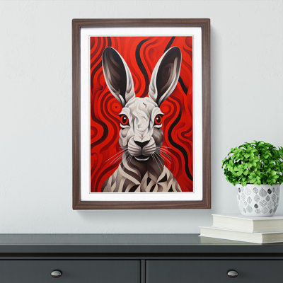 Hare Op No.2 - Framed Print