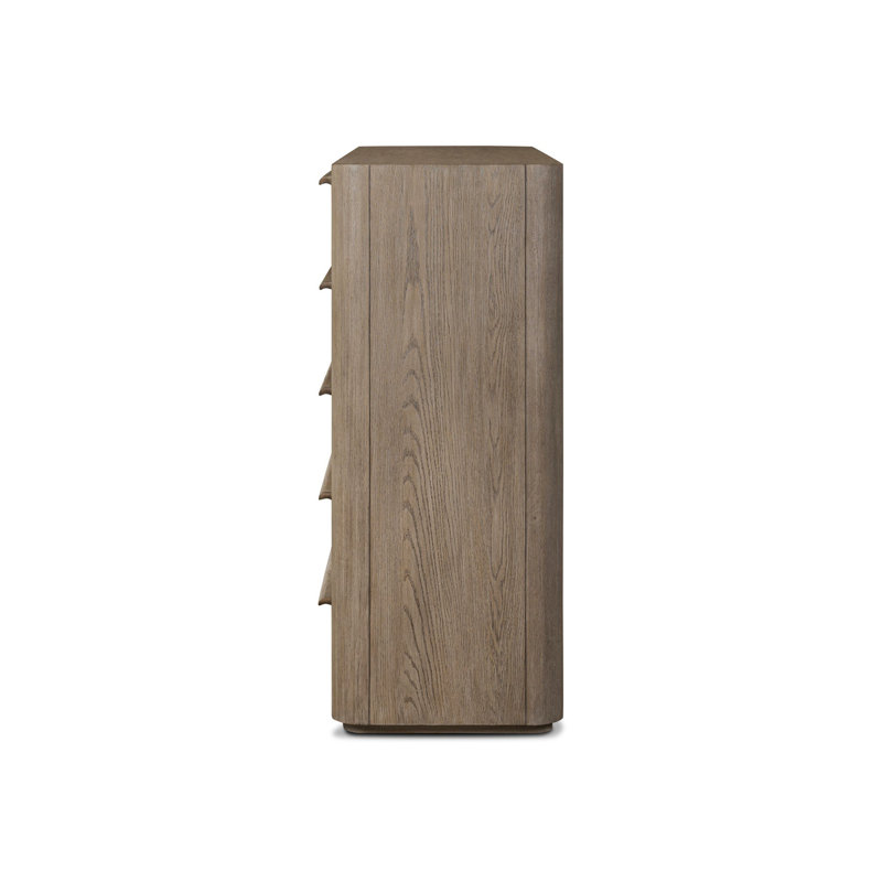Primrose 10 Drawer Dresser-Natural Flat Oak Veneer