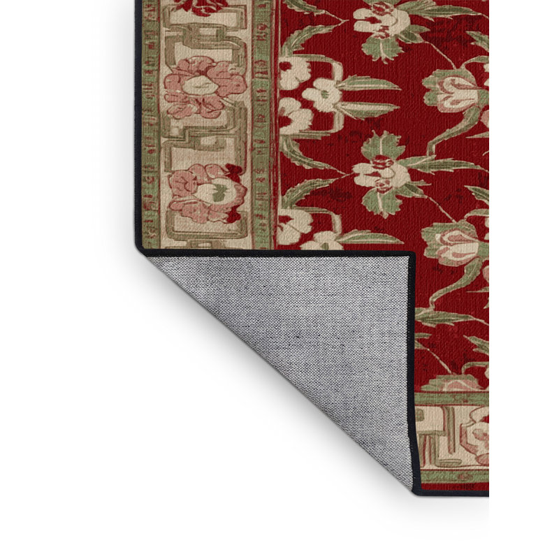Tapis art déco brun lavable à la machine, Rectangulaire 8 pi x 10 pi