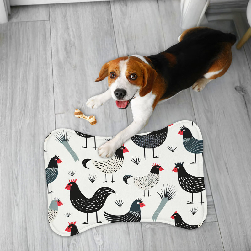 Poultry Designs - 1 Piece Bone Shape Feeding Mat