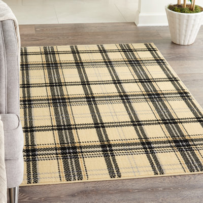 Tapis crème / noir Hankinson Prague