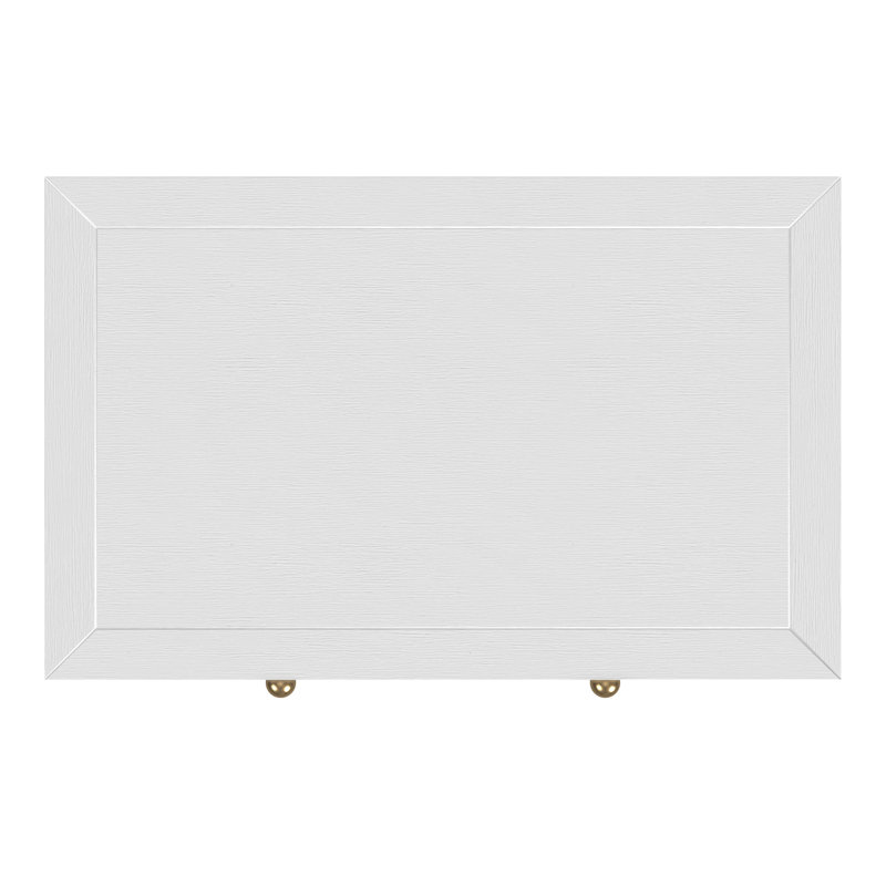 Nora 25 in. W Rectangular Wood 3 Drawer Nightstand, Textured White
