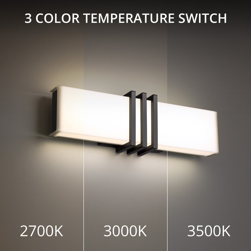 Minibar Dimmable LED Bath Bar, Black