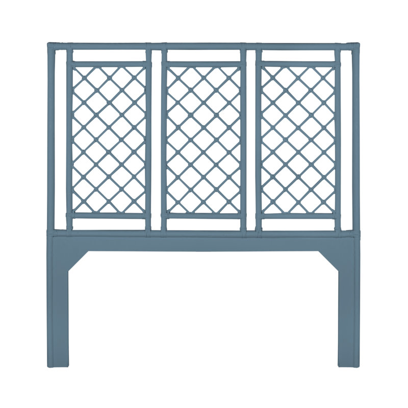 X And Diamond Headboard, King, Regatta Blue