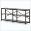 Canapé rustique de style campagnard, table de vestibule à 3 niveaux, console, meuble télé, bibliothèque