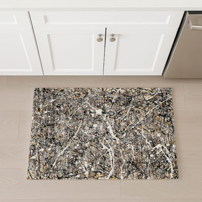 Machine Washable Indoor/Outdoor Chantille ACN2389 Abstract Rug