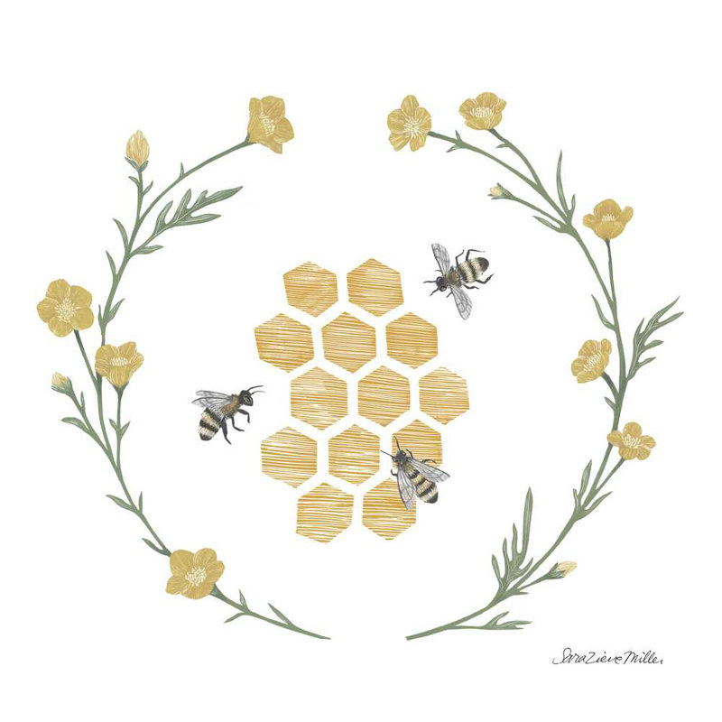 Happy to Bee Home III, H 36 po x l 36 po