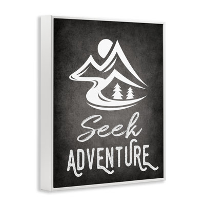 «Seek Adventure», estampe numérique encadrée par Ashley Calhoun