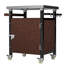 Chariot de barbecue extérieur avec plateau en acier inoxydable (sans tabouret inclus)