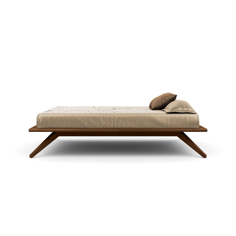 Astrid Platform Bed, King, Saddle Cherry, Conventional