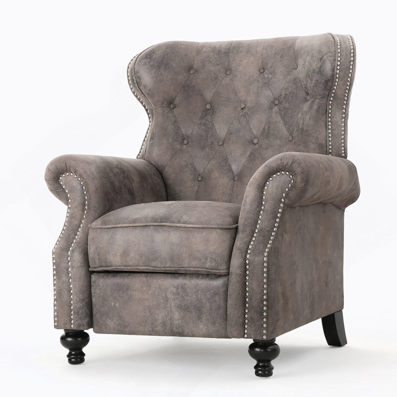 Fauteuil inclinable manuel 39,76 po Cozad, Gris brun