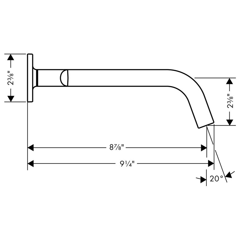 AXOR Citterio M Wall Mounted Bathroom Faucet, Brushed Nickel