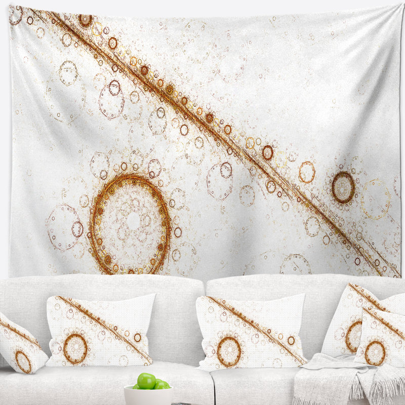 Abstract Polyester Tapestry, 32" H x 39" W