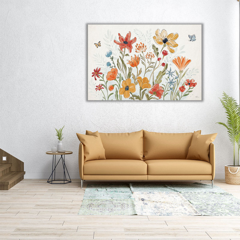 Pétales épicés I - reproduction d'art sur toile, H 32 po x l 48 po