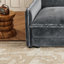 Canapé modulaire gris en velours côtelé gris 2 pièces pour salon, structure haute, structure en bois, canapé avec coussins relaxants, surface, base-995964292-995964297