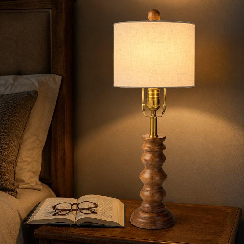  Turner Mango Wood Lamp Stand