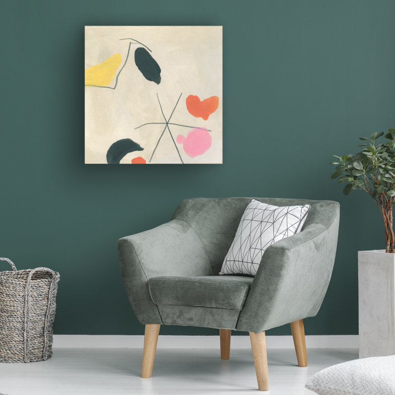 Mid-Century Dreaming Miro IV sur toile, H 18 po x l 18 po x P 2 po