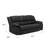 Boneless Black Reclining Sofa