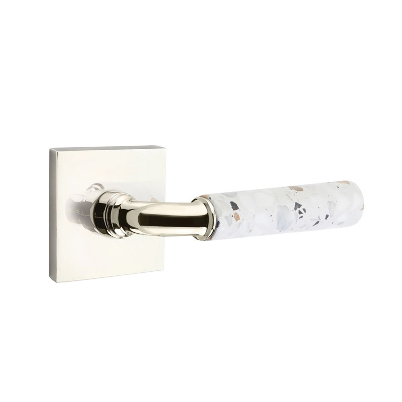 Levier de porte de passage, Gauche, Nickel poli