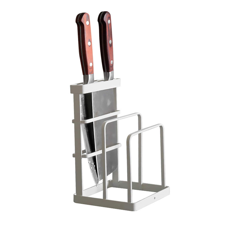 TAKKUI 21.5x14x0.5 3 Slot Knife Block, White