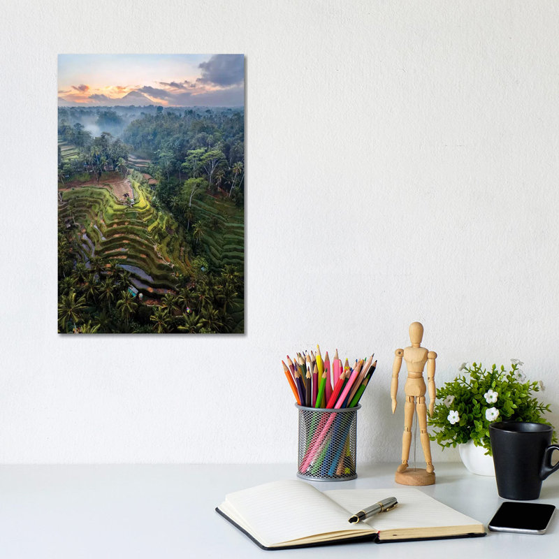 Rice Terraces Of Bali IV by Matteo Colombo - Wrapped Canvas Print, 20.32 cm H x 30.48 cm W