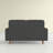 Isata 57.9" Square Arm  Loveseat-592503280
