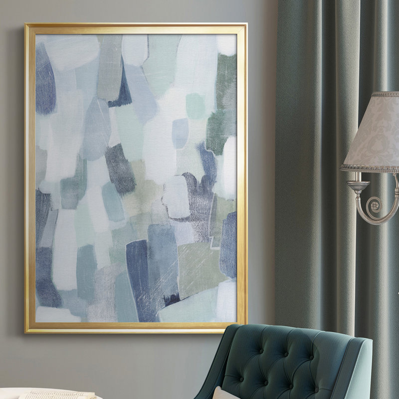 Toile encadrée de qualité supérieure Dusky Gale II - prête à être suspendue, H 42,5 po x l 30,5 po x P 1 po, Or