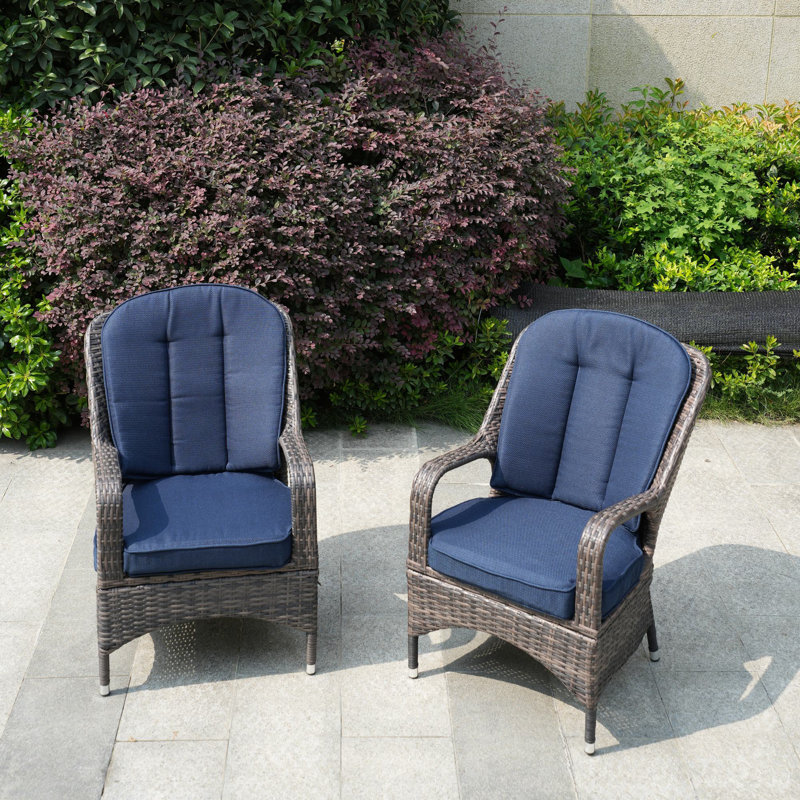 Chaise de patio avec coussin Iyman, Île Seymour Nord, Galapagos, Brun