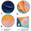 Blue And Orange Paint Abstract Expression 2 - Abstract Metal Wall Art MT134523-1633342293