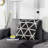 Geometric Cowhide Throw Pillow