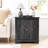 Farmhouse 25.59'' Tall Embossed Side Table Cabinet-880892436