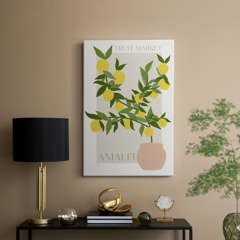 Affiche de citron Amalfi - galerie Cavas personnalisée, H 60 po x l 40 po