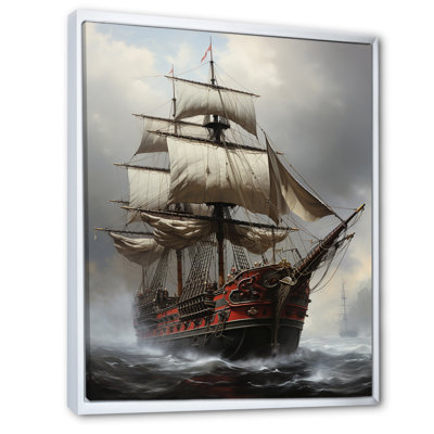 Bateau fantôme pirate 2 - art mural pirate