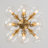 12 - Light Clear Glass Globe Sputnik Sphere Chandelier