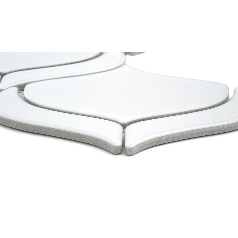 Mythos™ 11" x 12" Ceramic Arabesque Mosaic Tile