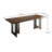 Lizann Walnut Solid Wood Top Dining Table-1590299719