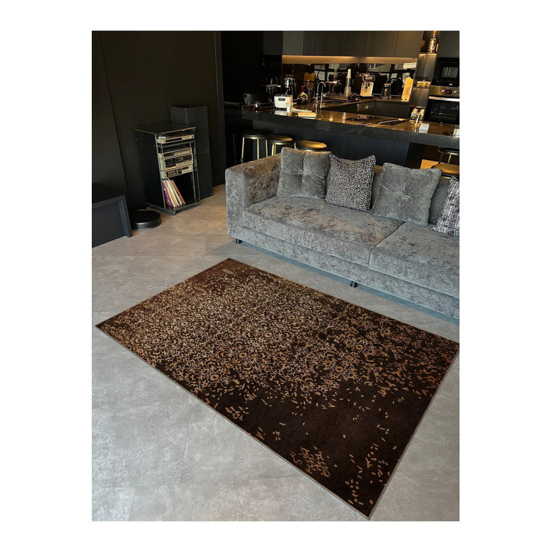 Tapis décoratif lavable à la machine, Rectangle 3 pi 11 po x 5 pi 11 po