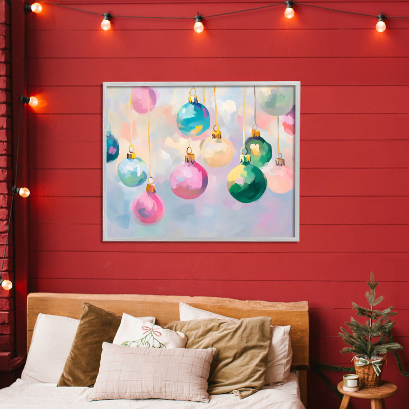 Giclée encadrée de vives décorations pastel, design par Arlington Prints, H 24 po x l 30 po, Estampe numérique Farmhouse