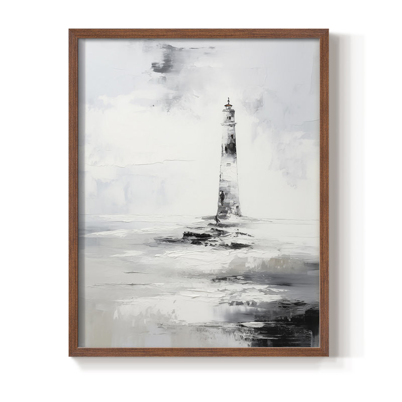 NAUTICAL Series Dxxxxi, reproduction encadrée - bois massif, H 15 po x l 12 po, Noyer