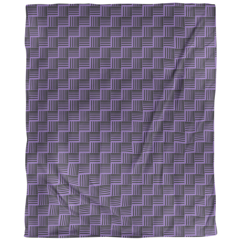 Tissu basketweave, Coton peigné pima, L 54 po x l 36 po, Mauve