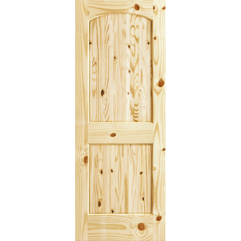 Porte standard en bois massif lambrissé, H 80 po x l 24 po x p 1,37 po