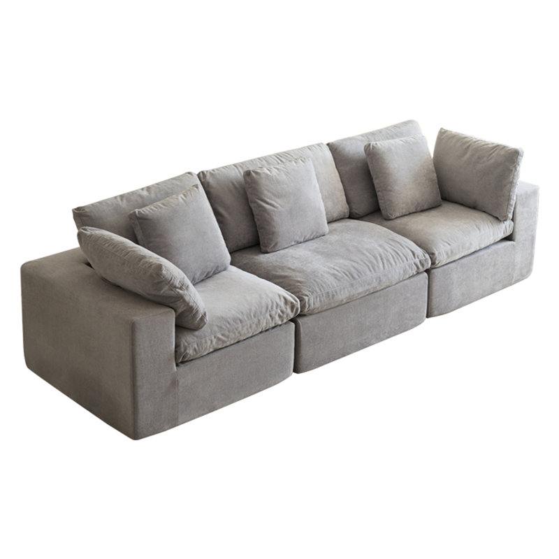 Canapé modulaire modulaire, Gris clair