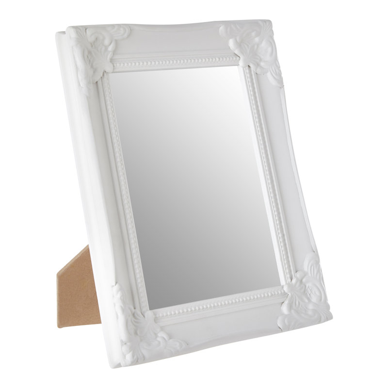 Rockwood White Wood Embossed Picture Frame, 4" x 6"