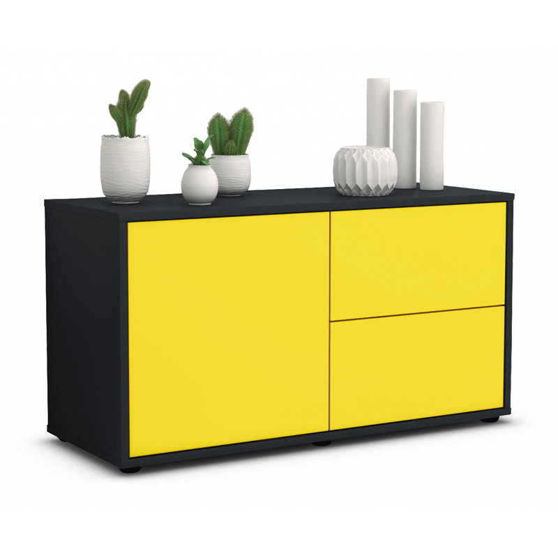 Holtorf 92cm Sideboard, Yellow / Matte Anthracite